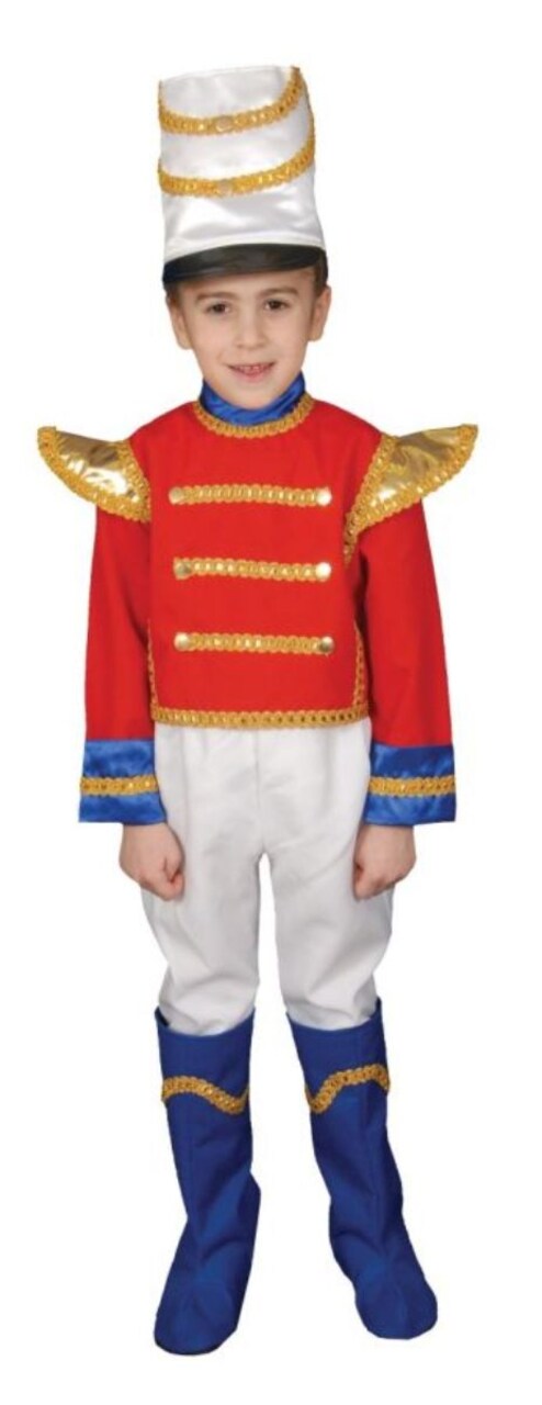 The Costume Center Red and White Toy Soldier Boy Child Halloween Costume - Small